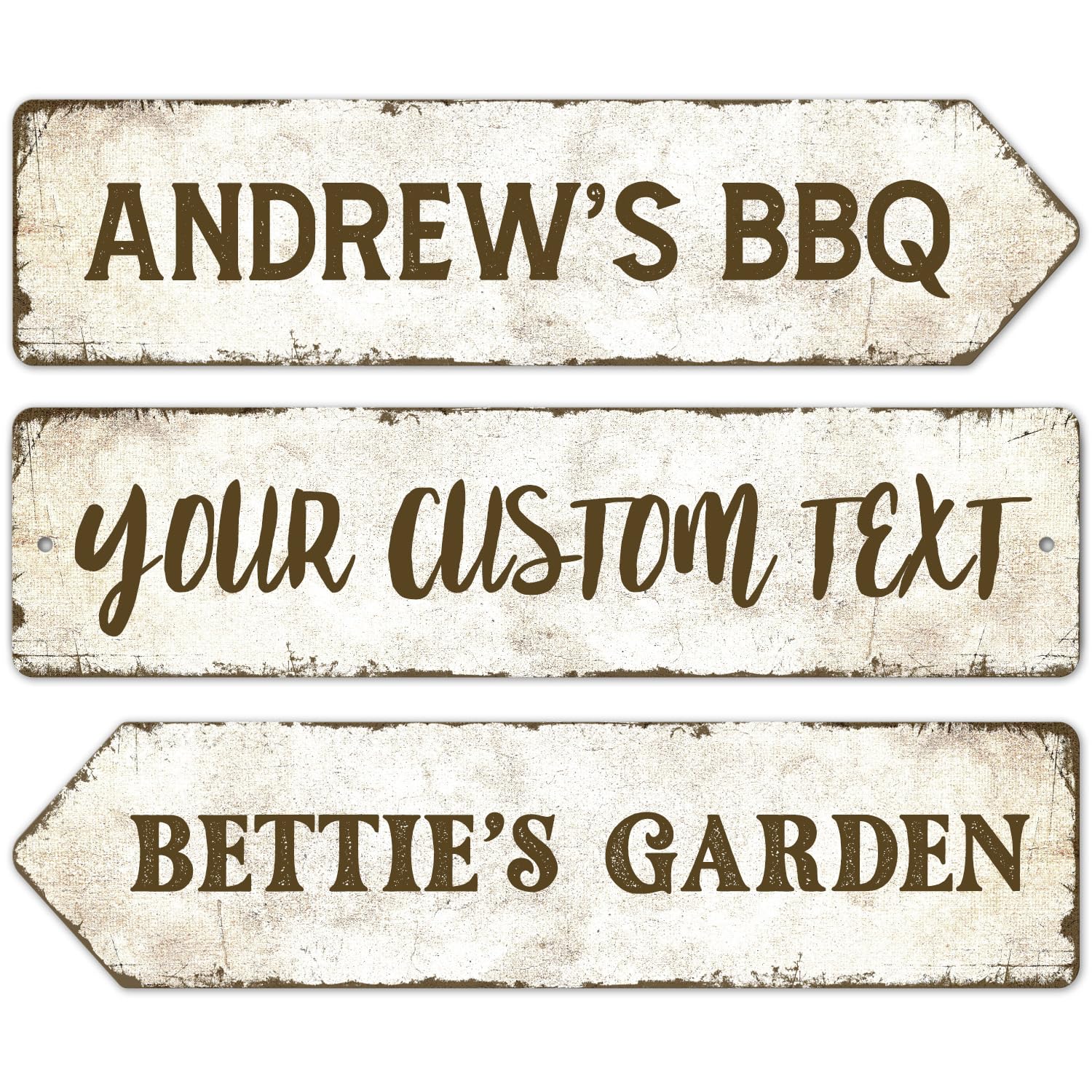 Rustic Custom Sign - Personalized Metal Sign for Men | Perfect Gift for Dad, 6x24 Inches, Fade Resistant