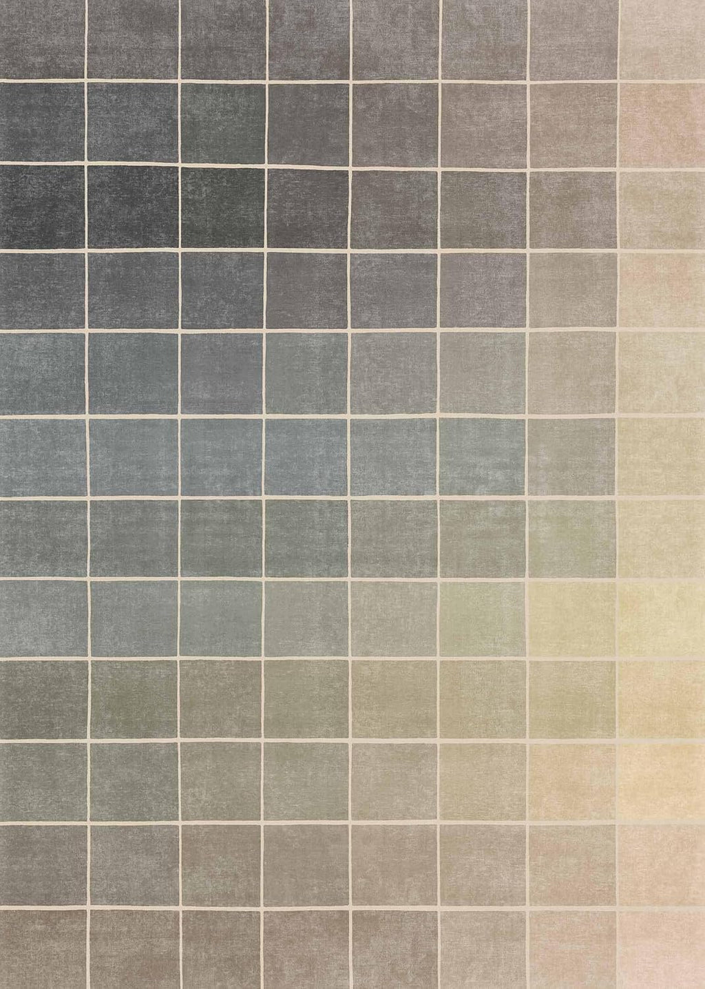 Minimalist Modern Office Rug by [Brand Name] - Washable, Non-Slip, 5x7, Stain Resistant in Gray & Beige