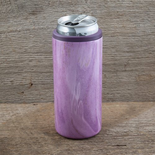 CAMBRIDGE Purple 2 Pack Geode Decal Insulated Slim Can Coolers