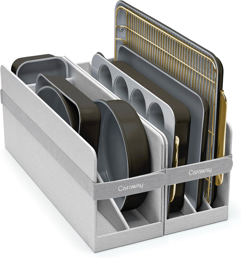 Caraway Nonstick Ceramic Bakeware Set - 11 Pieces with Baking Sheets, Pans & Cooling Rack - Non-Toxic, PTFE & PFOA Free - Black