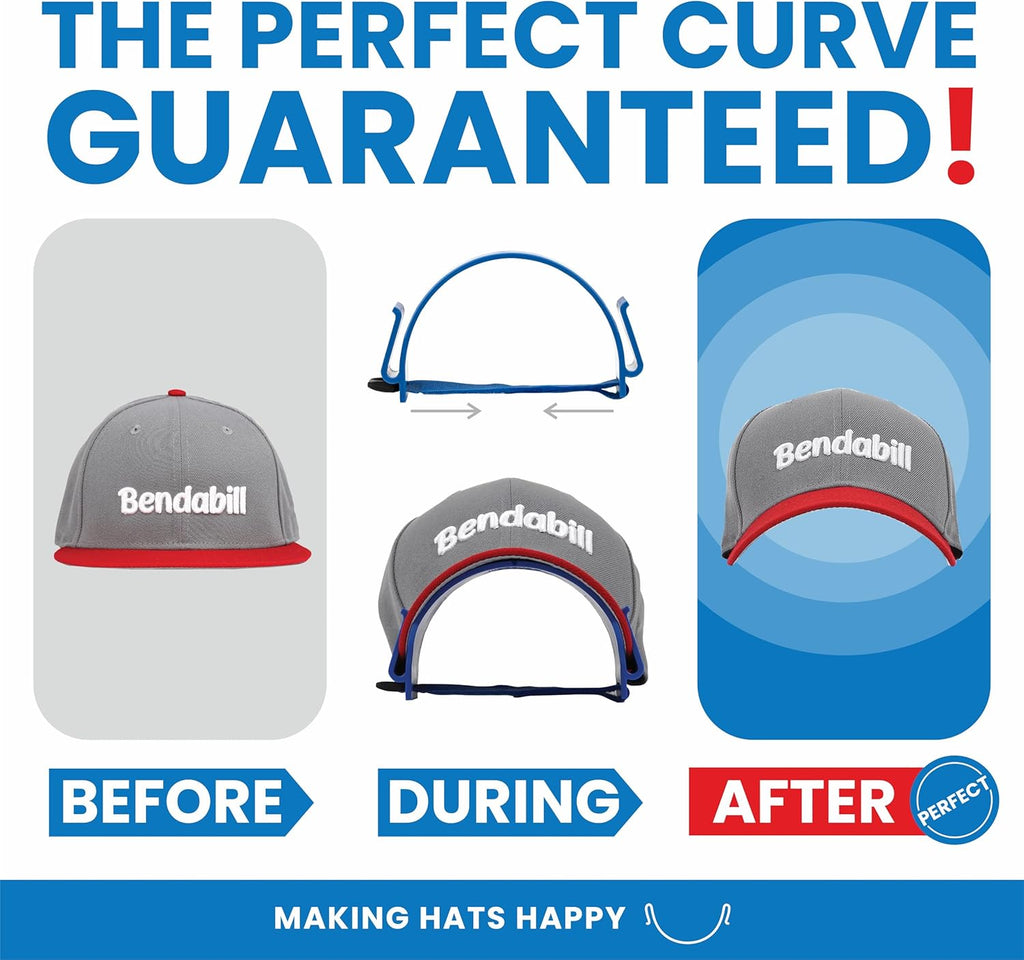 Pro Hat Brim Bender - Guaranteed Perfect Curve Shaper Tool for All Hats | Steaming Optional