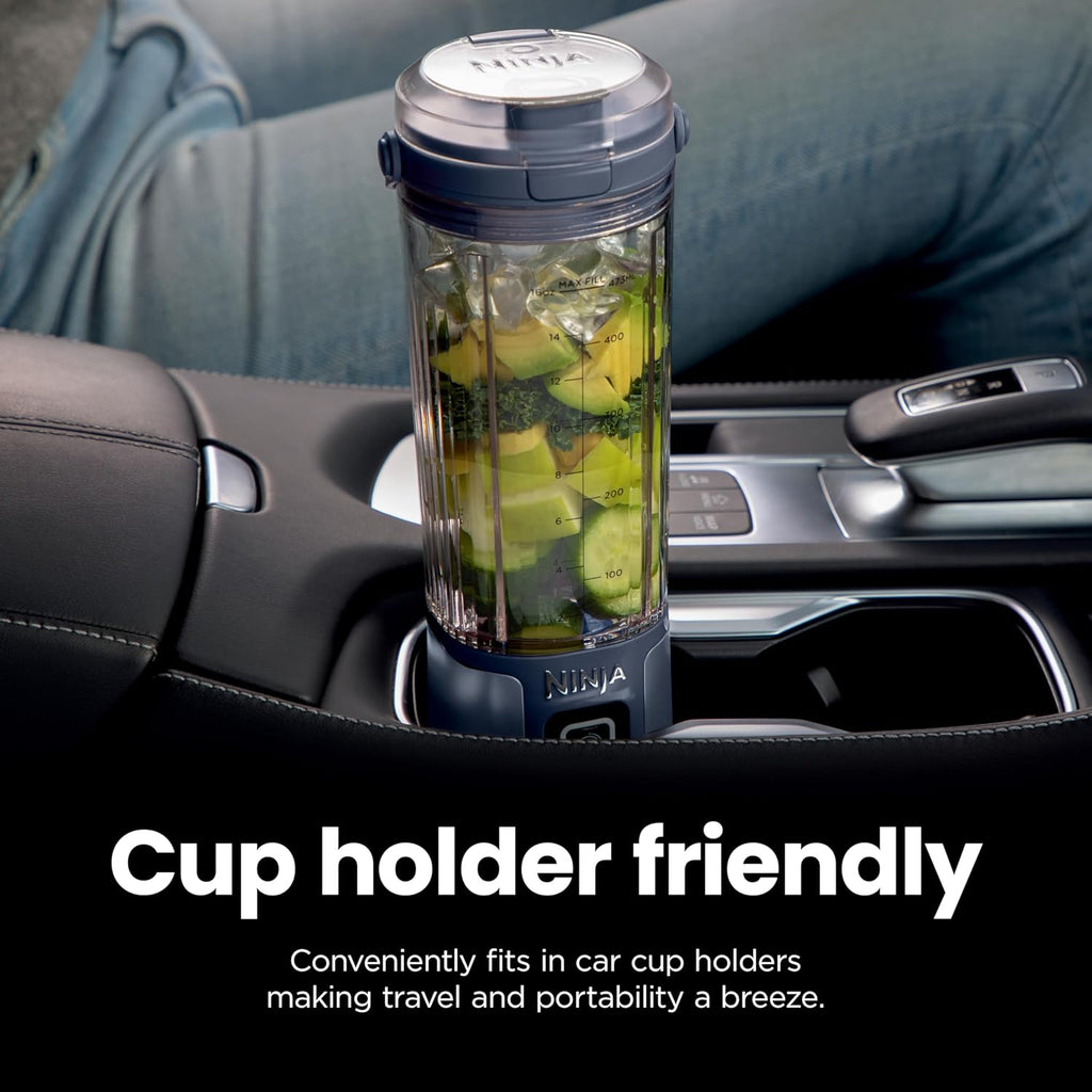 Ninja Blast Portable Blender - Cordless 18oz Personal Blender for Shakes & Smoothies | BPA-Free, Leakproof Lid, USB-C Rechargeable, Metallic Black