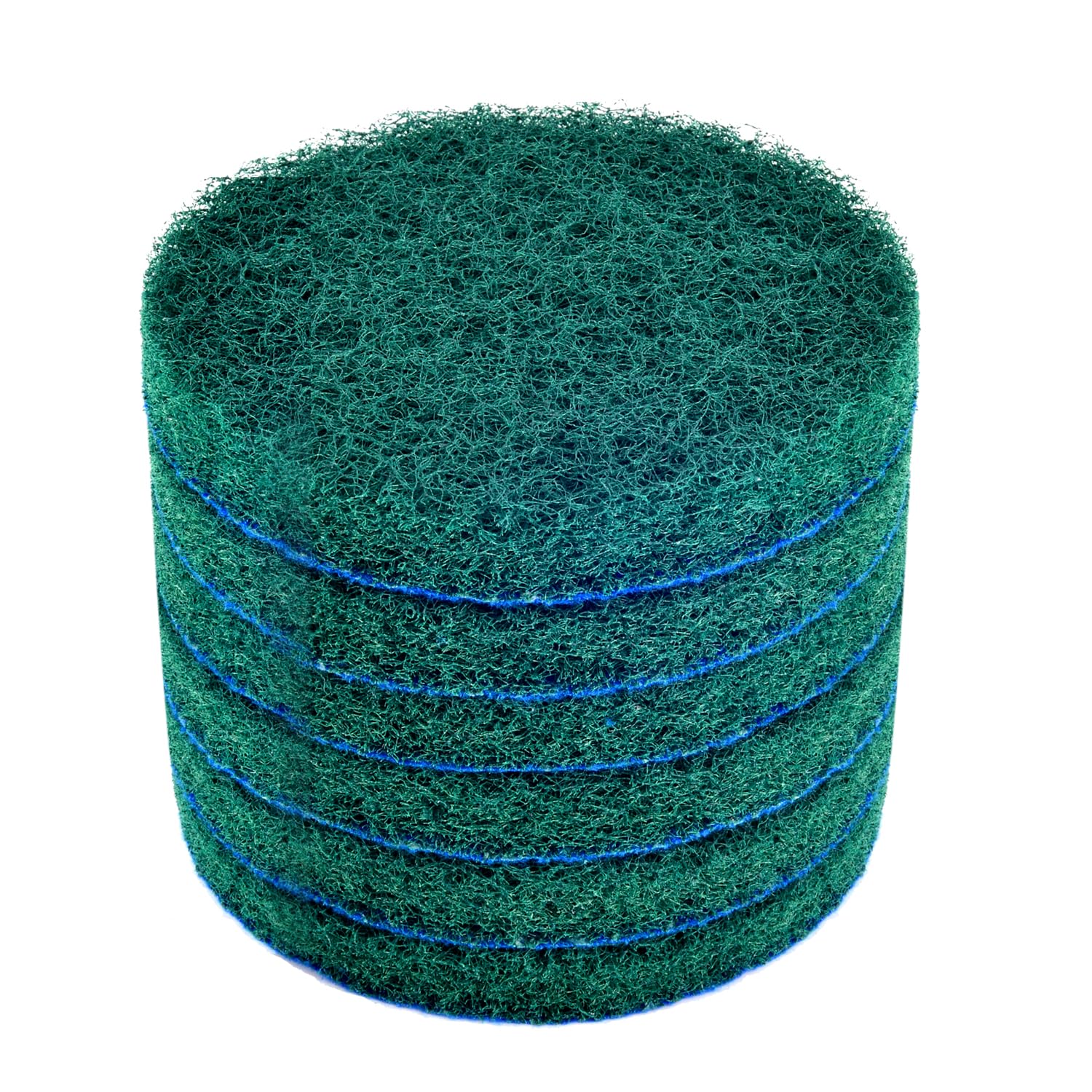 Kichwit 6-Pack Replacement Scrub Pads, Super Abrasive, Green (5 Inch)