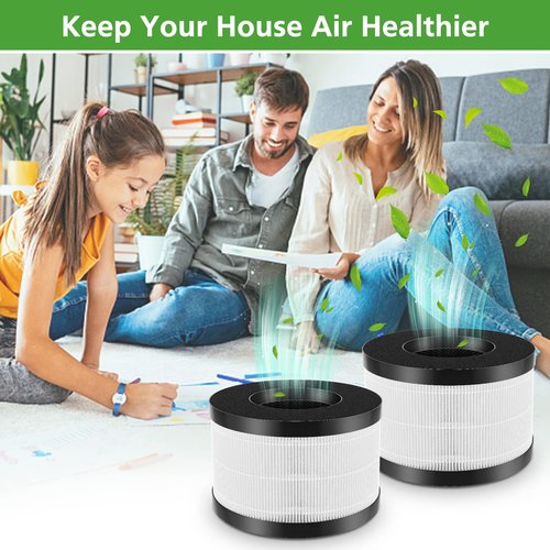 AP01 Filter Only Compatible with Himox AP01(H01) Air Purifi-er, High-Efficiency 3-Stage Filtration for Himox AP01 Replacement Filter, 2 Pack