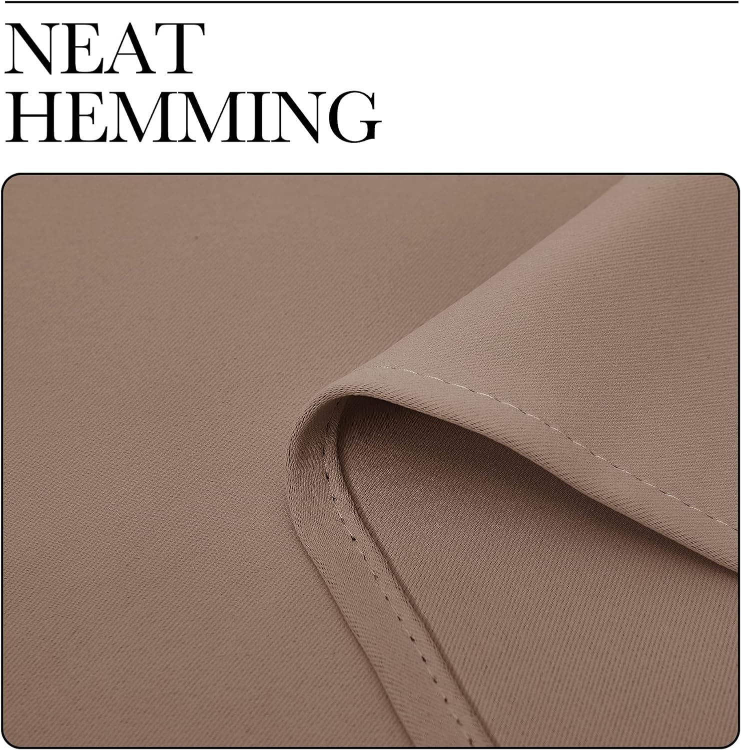 NICETOWN Blackout Curtains - Thermal Insulated Grommet Drapes for Bedroom | Set of 2 Panels, 42x63 Inch, Cappuccino