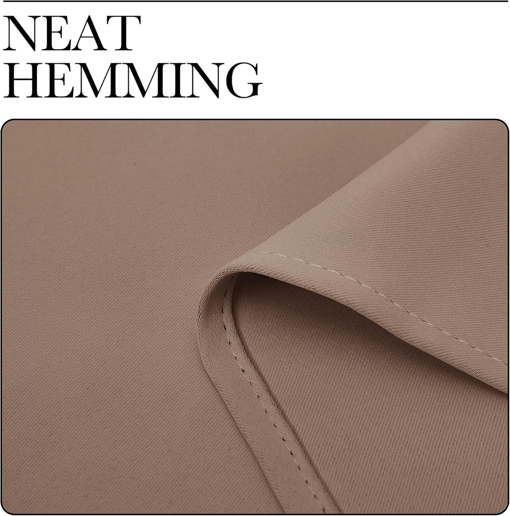 NICETOWN Blackout Window Curtains - Thermal Insulated Grommet Drapery Panels, Set of 2 (34x63 Inch, Cappuccino)