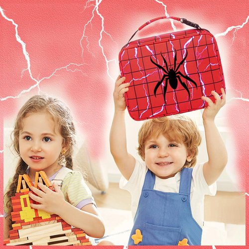 FunnyGifts Small Lunch Bag with Snack Bag for Kids Boys Girls Insulated Lunch Box for School Work Pinic For Back to School Reusable Freezable Small Cooler Bag for Elementary Kindergarten Primary
