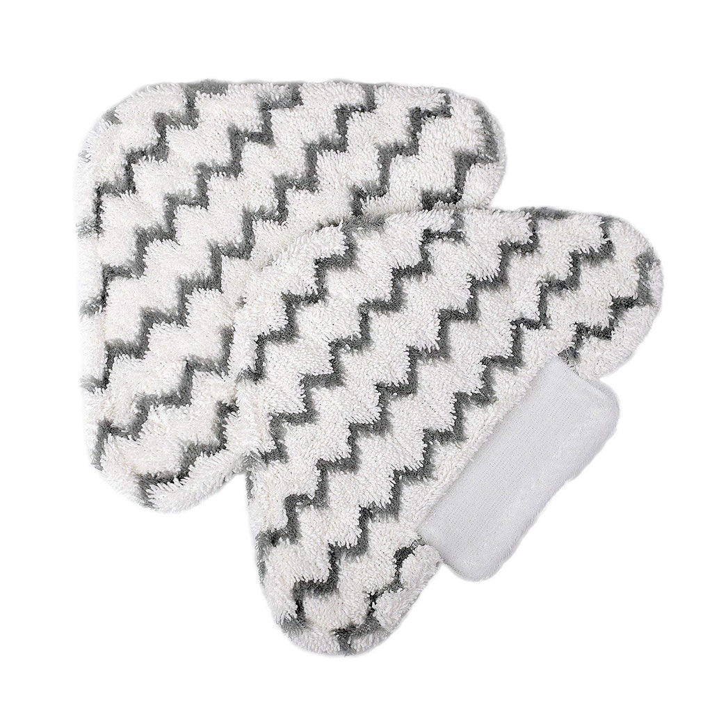 Meriton Washable Steam Mop Pads Triangle Replacement Cleaning Pads Fits Shark Lift-Away/Genius Hard Floor Steam Pocket Mop S3973D S3973 S5003D S6002 (2 Pack)