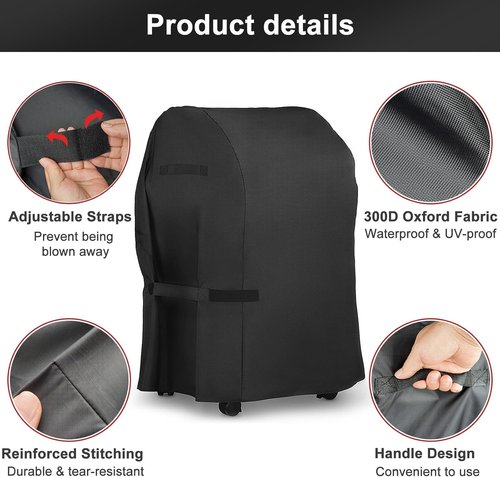 LBTING 40-Inch Heavy Duty BBQ Grill Cover - Waterproof, Windproof & UV Resistant for Most Brands