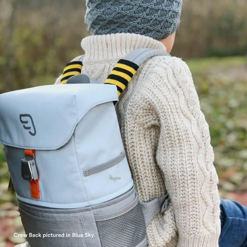 Stokke JetKids BackPack, Mickey Celebration - Expandable Design for Kids 2-7 Years Old - Easy-to-Clean, Water Repellent Fabric - Includes Pull-Out Seat Pad, Name Tag & Detachable Captain Stripes