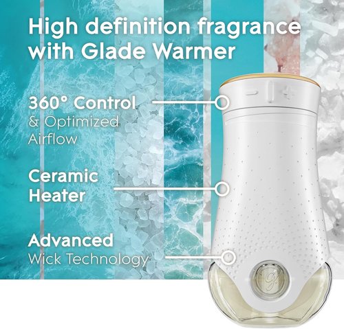 Glade PlugIns Refills Air Freshener - Sky & Sea Salt Scented Oils | 10 Count Pack (2 x 0.67 Fl Oz)