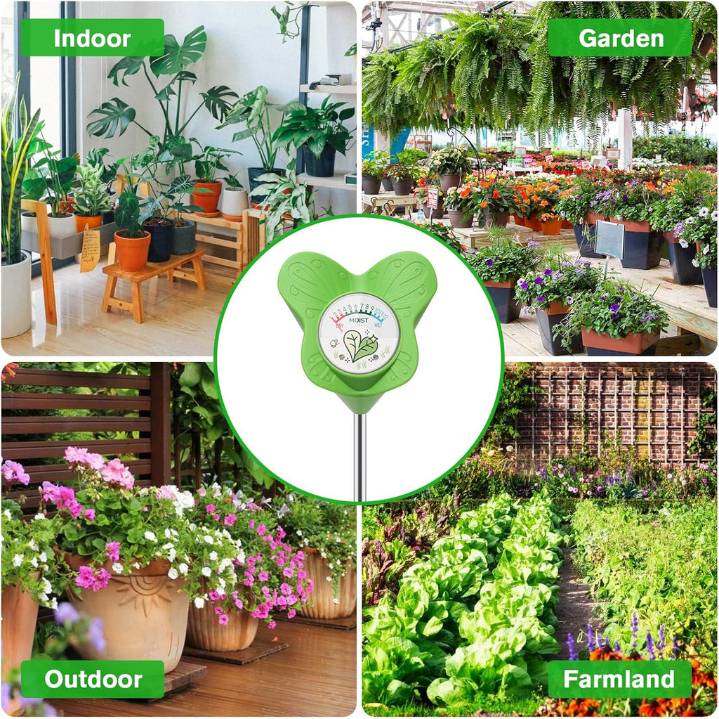 UNIWA Soil Moisture Meter - Essential Plant Water Monitor for Indoor & Outdoor Gardening | No Battery Required