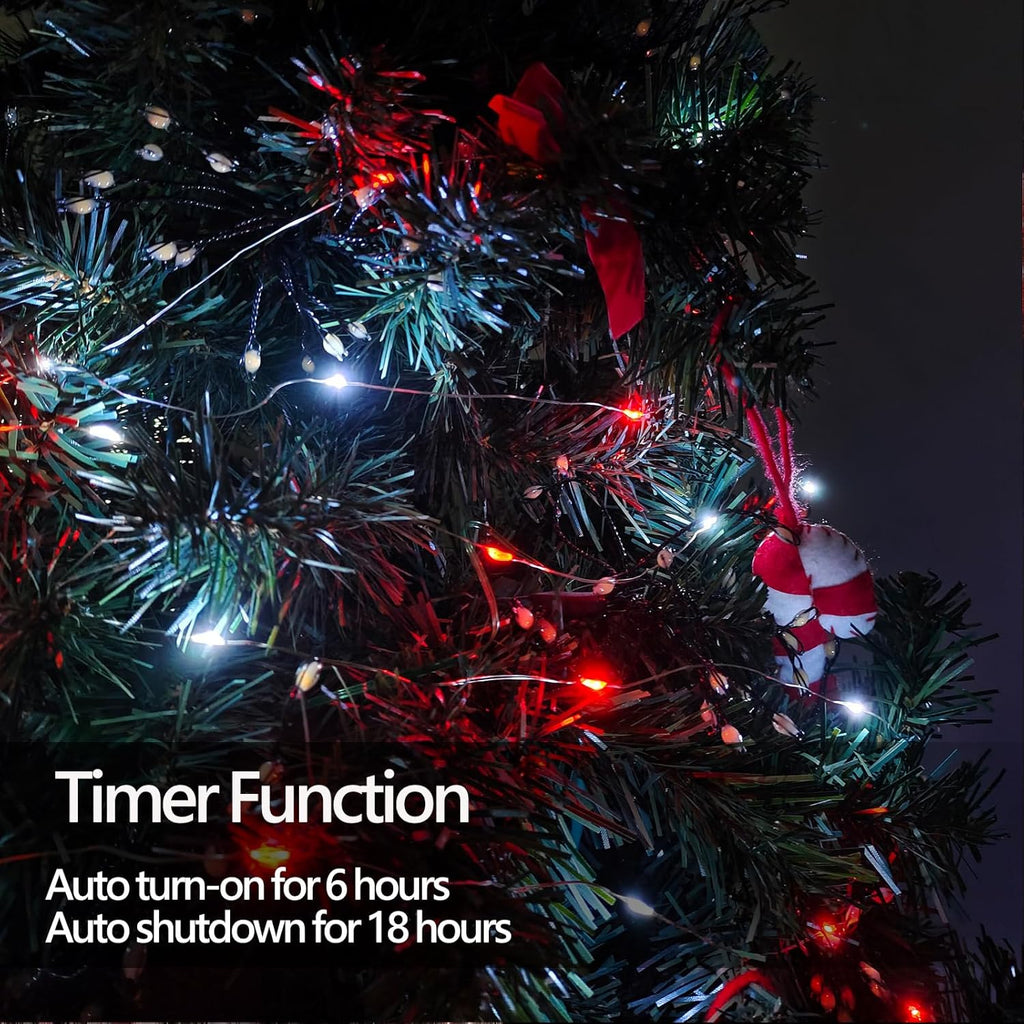 Skiennix 50 LED Fairy Lights - Waterproof 16FT Battery Operated String Lights with Timer | Perfect for Indoor & Outdoor Decor, Christmas & Parties