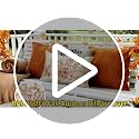 RABUSOFA 12x20 Waterproof Fall Pumpkin Pillow Cover, Orange Outdoor Decor