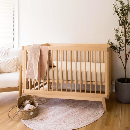 Burt's Bees Baby Organic Cotton Fitted Crib Sheet - Breathable for Standard Crib & Toddler Mattresses
