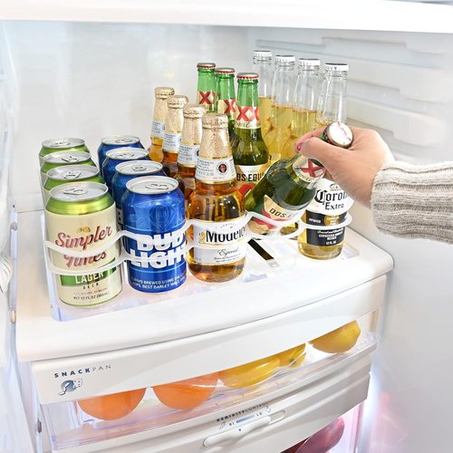 Fridge-Plus Soda Can Organizer - Efficient Drink Dispenser for Refrigerator Storage | Pack of 1