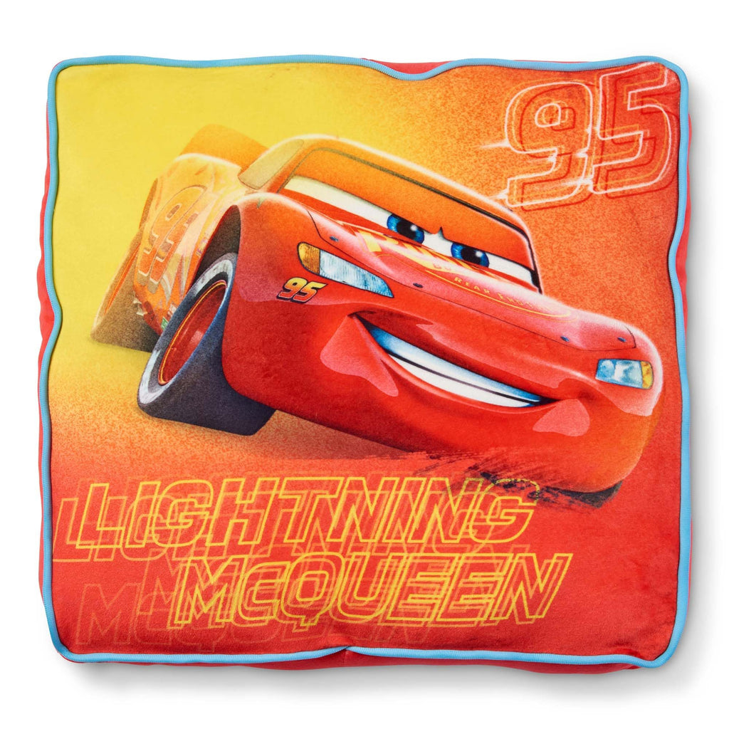 Northwest Cars Cloud Stretch Pillow and Silk Touch Throw Blanket Set, 14" Pillow, 40" x 50" Blanket, Rusteze Lightning