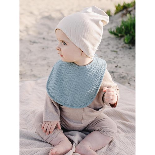 Konssy Muslin Baby Bibs - 8 Pack Soft Absorbent Bandana Bibs for Teething | Unisex Cotton Set