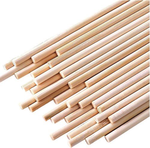 HOPELF Bamboo Dowel Rods - 50PCS Assorted 1/4 x 12 Inch Hardwood Sticks for Crafts & DIY Projects