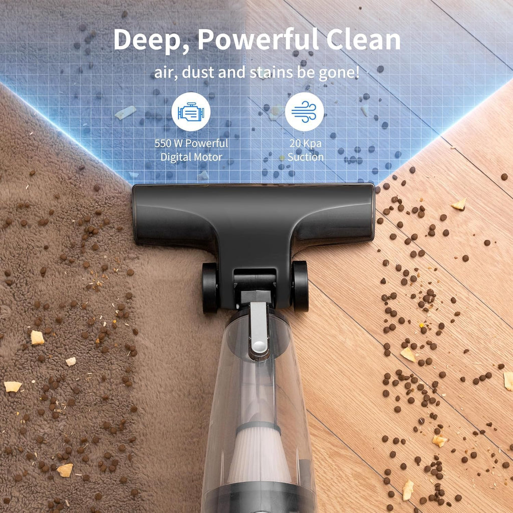 Skiennix Corded Stick Vacuum Cleaner - 20Kpa Powerful Suction | 16Ft Cord, 2-in-1 Lightweight for Pet Hair & Hardwood Floors