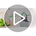 VANVENE Saddle Kitchen Sink Sponge Holder - Off White 1-Pocket Organizer