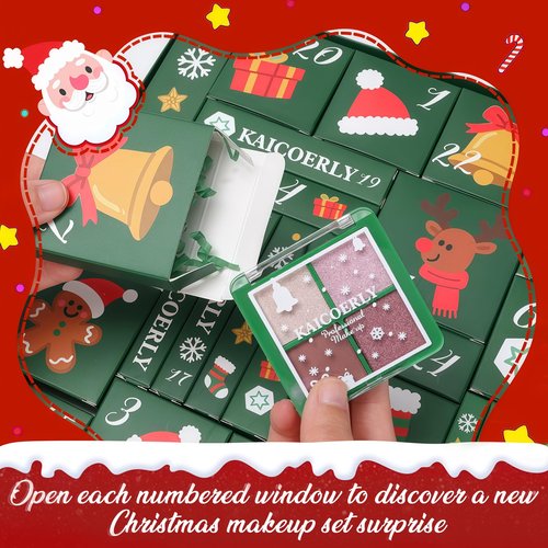 Makeup Advent Calendar 2025 for Women Teen Girls,24 Days Christmas Makeup Set with Surprises Individually Boxed ，2025 Xmas Countdown Calendar Makeup Kits for Christmas Party Festival