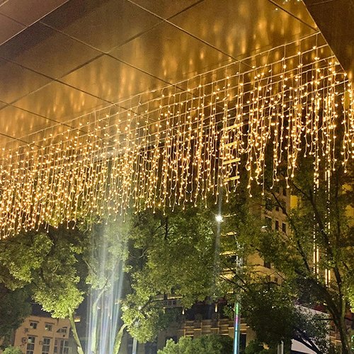 LED Ceiling Icicle Lights - 16.4FT 216 LEDs | 8 Modes Twinkle Fairy Lights for Indoor/Outdoor Decoration