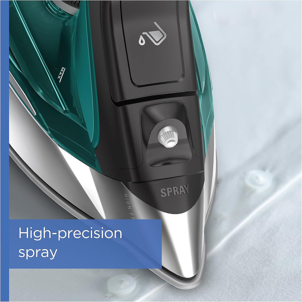 Rowenta Pro Master Steam Iron - Stainless Steel Soleplate, Anti-Drip, 210 g/min, 1775 Watts, 400 Microsteam Holes