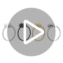 Self-Adhesive Towel Ring - Brushed Gold, Stainless Steel, No Drilling