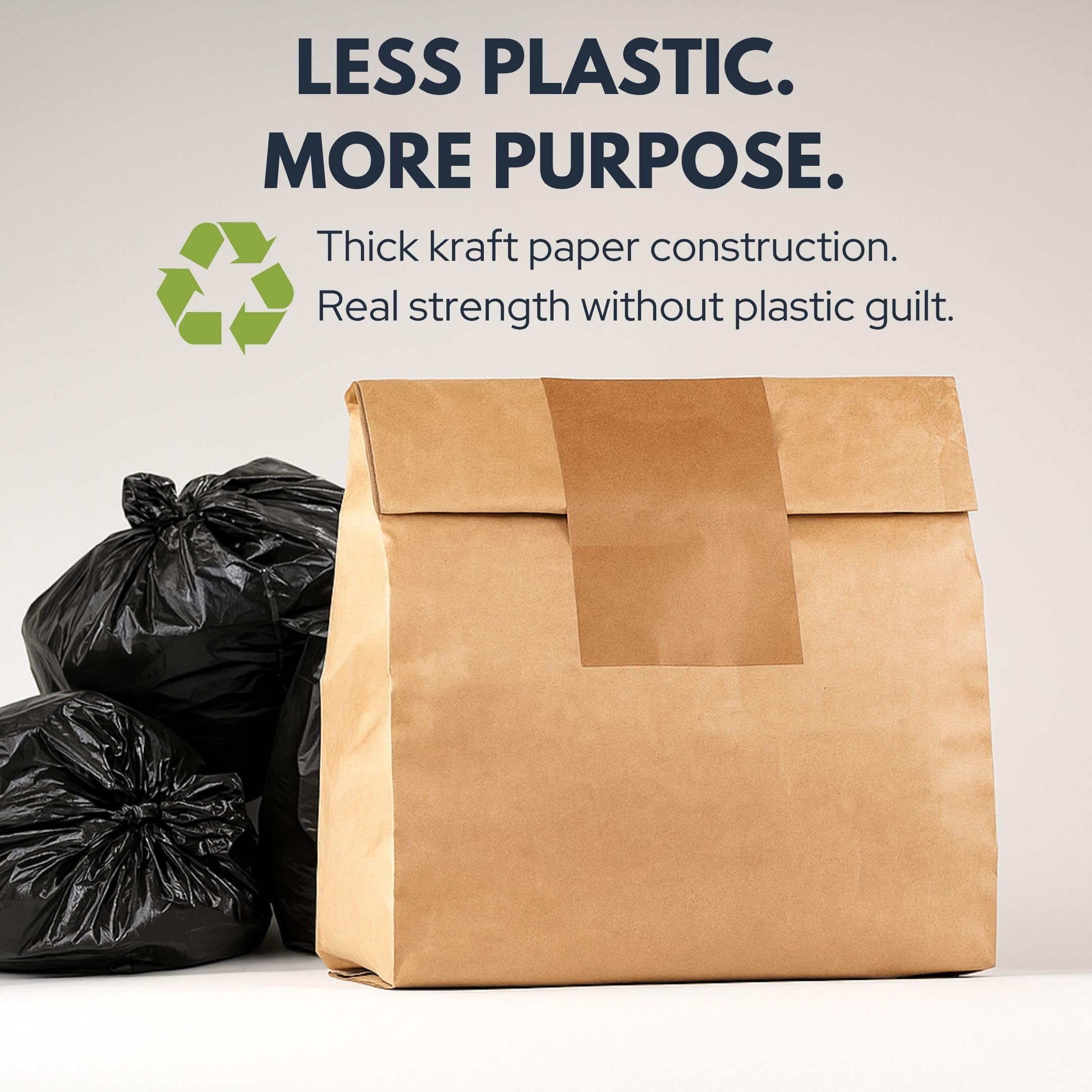 Wenses Paper Trash Compactor Bags, 12 Pack, Fits 15-Inch Compactors