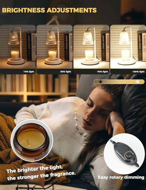 GODONLIF Candle Warmer Lamp - Dimmable with Timer | Perfect Birthday Gift for Women & Home Decor