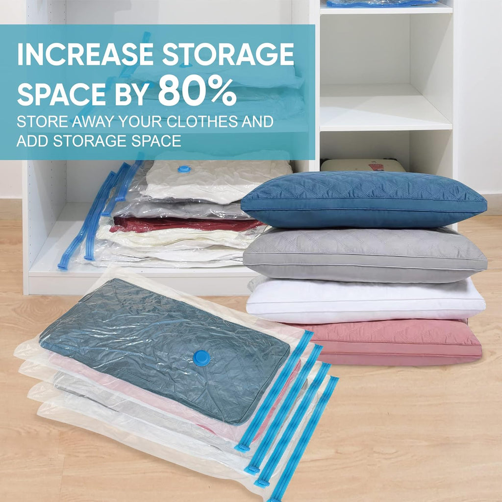 Roomimaster Vacuum Storage Bags - Jumbo Space Saver Bags for Clothing & Bedding | 10-Pack