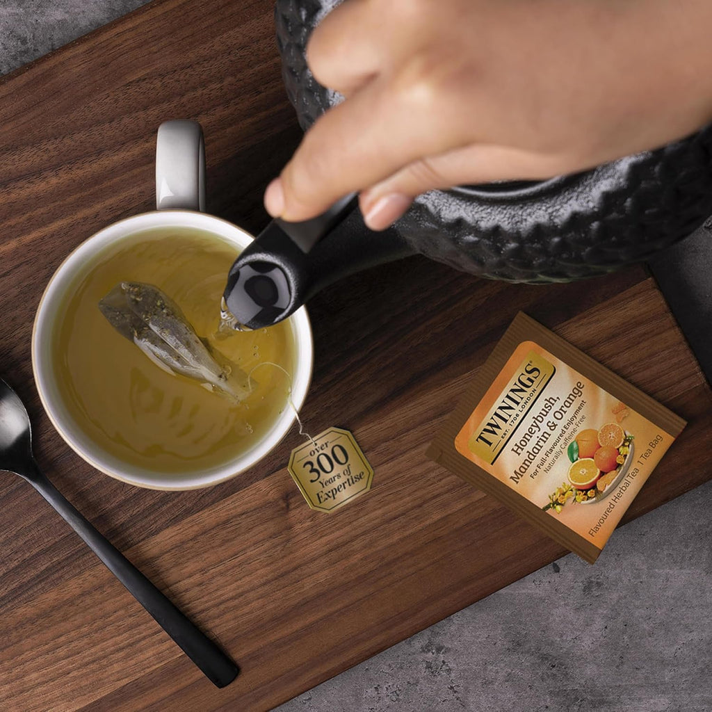 Twinings of London Herbal Tea Bags - Honeybush, Mandarin & Orange Flavor | 20 Count