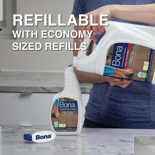 Bona Hardwood Floor Cleaner Spray - Residue-Free Solution for Wood Floors | 32 fl oz (Pack of 2)