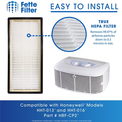 Fette Filter - Premium Filter C Hepa Compatible with Honeywell Filter C for Model HHT-011 HHT-080 HHT-080/1 HHT-081 HHT-085 HHT-090 HHT-145 HHT-145/9 HHT-149 16200 16216 Part # HRF-C2 HRF-C1