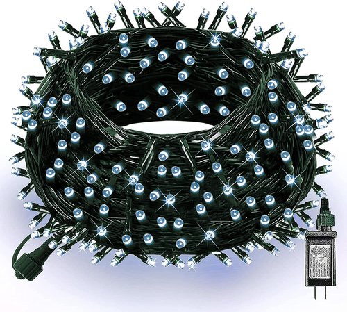 Dazzle Bright 66FT 200 LED Christmas Lights - Waterproof String Lights with 8 Modes for Indoor/Outdoor Decor