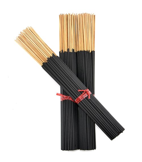2000 Unscented Charcoal Black Incense Sticks 11" Bulk - 100% Natural Charcoal, Joss and Bamboo Punk Blanks - Great for DIY Aromatherapy Incense Making.