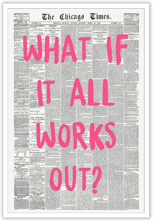 Drimiler Retro Newspaper Poster - Positive Affirming Quote Canvas Wall Art | Minimalist 16x24in Unframed