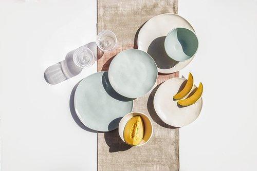Abode Homewares TarHong Organic Wheat Polypro Dinner Plate, Microwaveable, Shatterproof, Indoor/Outdoor, 10.6-Inch Diameter, Sage Green, Set of 6