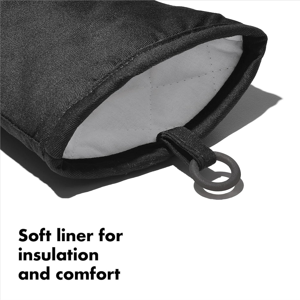 OXO Good Grips Silicone Oven Mitt - Black, Pack of 2