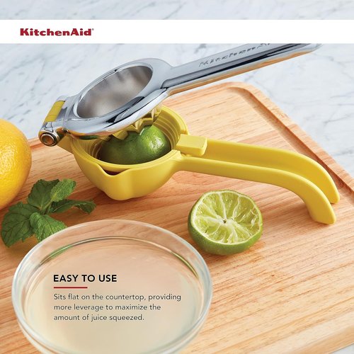 KitchenAid Citrus Juice Press Squeezer - Efficient Lemon & Lime Juicing with Seed Catcher | 8 Inch