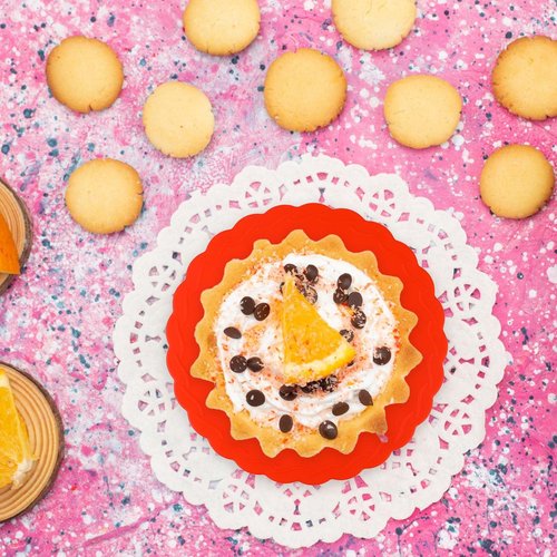 4 Pieces Mini Pie Crust Shields Pie Crust Protector for Edges Baking 3.5-6 Inch Red Mini Silicone Pie Rings for Crust Protectors for Kitchen Tool Pie Molds for Baking to Protecting Edge from Burning
