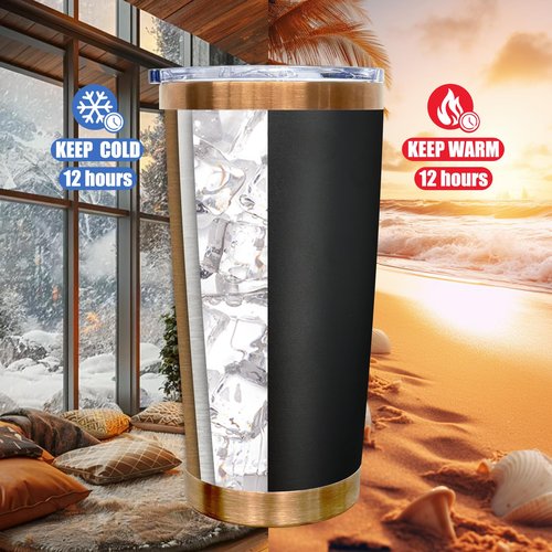 20 oz Tumbler Bulk 8 Pack Stainless Steel Tumbler with Lid and Straw, Double Wall Vacuum Insulated Travel Coffee Mug for Laser Engrave, Powder Coated Cup for Hot and Cold Drinks (Black,8 pack)