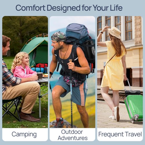Small Cooling Memory Foam Travel Pillows for Airplanes Sleeping, Compressible Camping Pillow, Mini Adjustable Shredded Foam Bed Pillow for Medium Firm Neck Knee Lumbar Support, Ideal Car, Backpacking