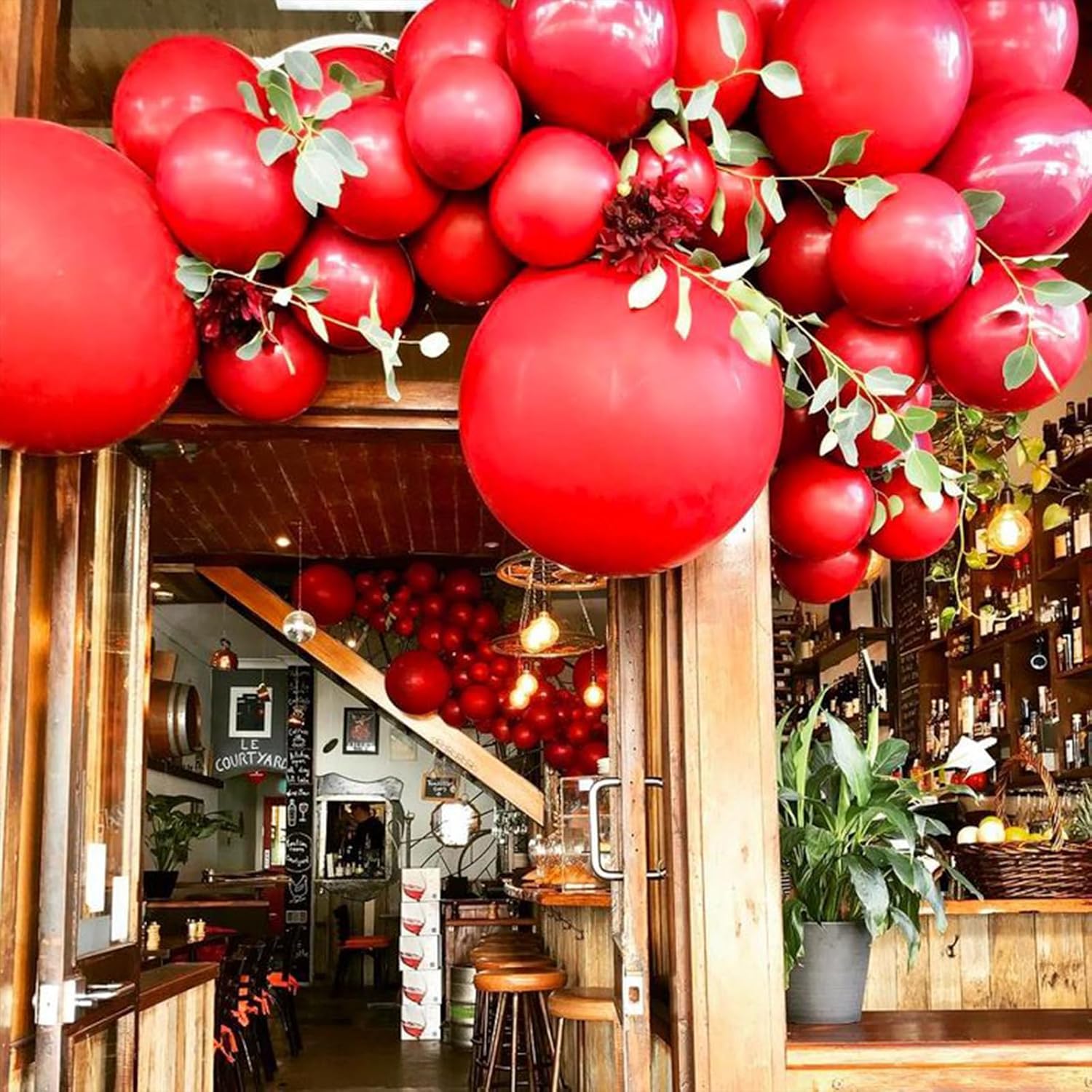 PartyWoo Red Helium Balloons - 18 Inch | 20pcs for Birthday, Graduation & Celebrations