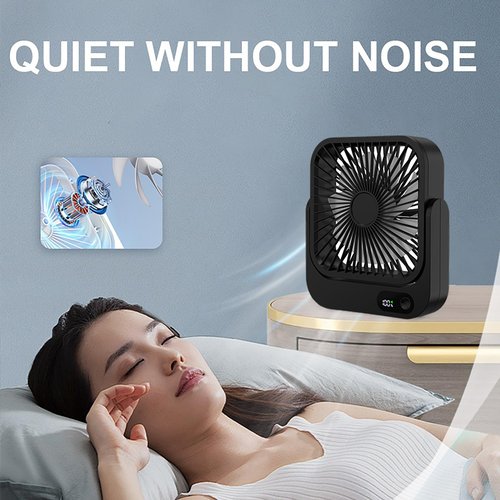 GIIKNEW 2-Pack Magnetic Cruise Ship Approved Fan, 5000mAh Battery Operated Portable Fan with 5 Speeds, Magnetically Sticks on Cabin Ceilings and Walls, Cruise Essentials 2026 - Black
