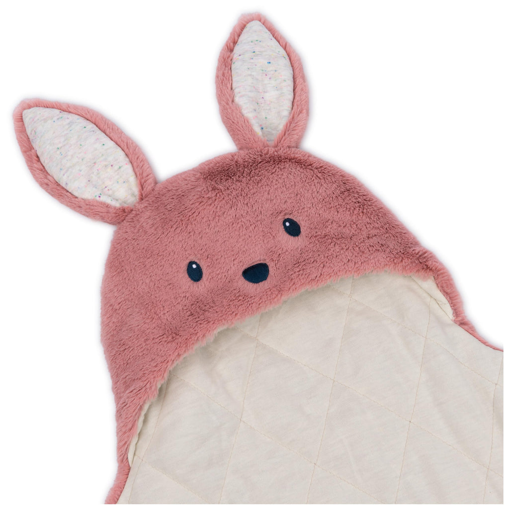 GUND Baby Oh So Snuggly Bunny Blanket Wrap, Plush Hooded Baby Blanket Wrap for Newborns, Pink/Cream, 26”