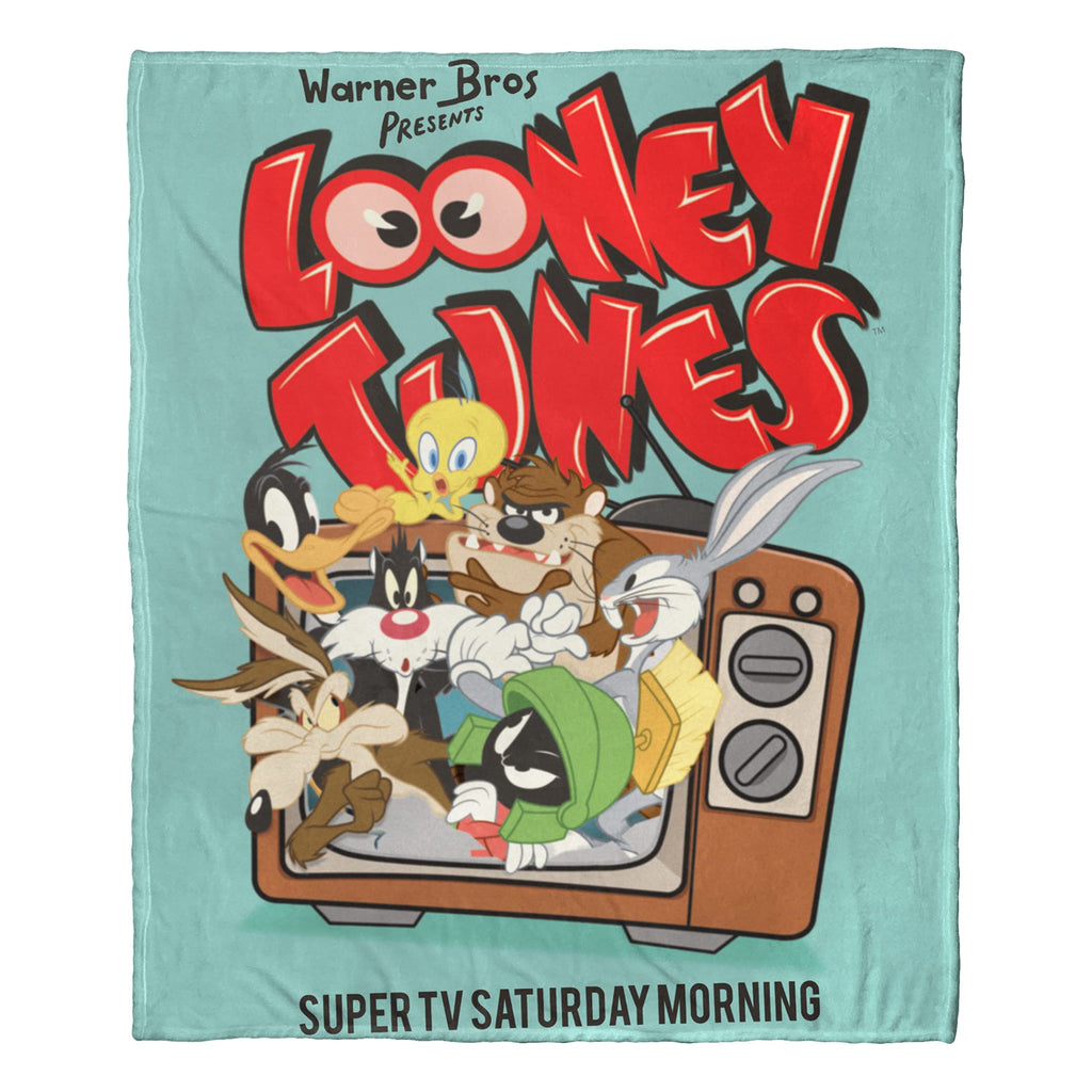 NORTHWEST Looney Tunes Silk Touch Throw Blanket, 50" x 60", Super Saturday