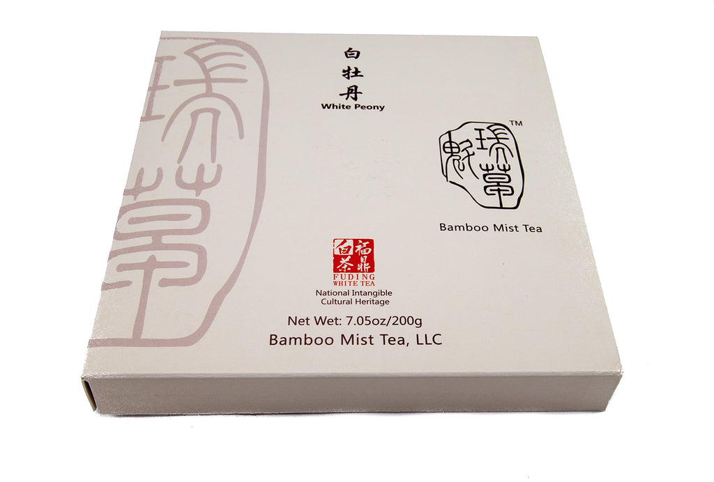 Bamboo Mist Tea - Rare, Aged 2013 White Peony Tea - Tea Cake - Naturally & Ethically Grown - Picked by Boutique Artisan Tea Grower in High Mountains near Fuding Ningde City, Fujian Province, China - (Bai Mu Dan)