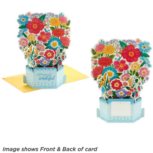 Hallmark Paper Wonder Pack of Pop Up All Occasion Cards, Displayable Bouquet (12 3D Cards and Envelopes)